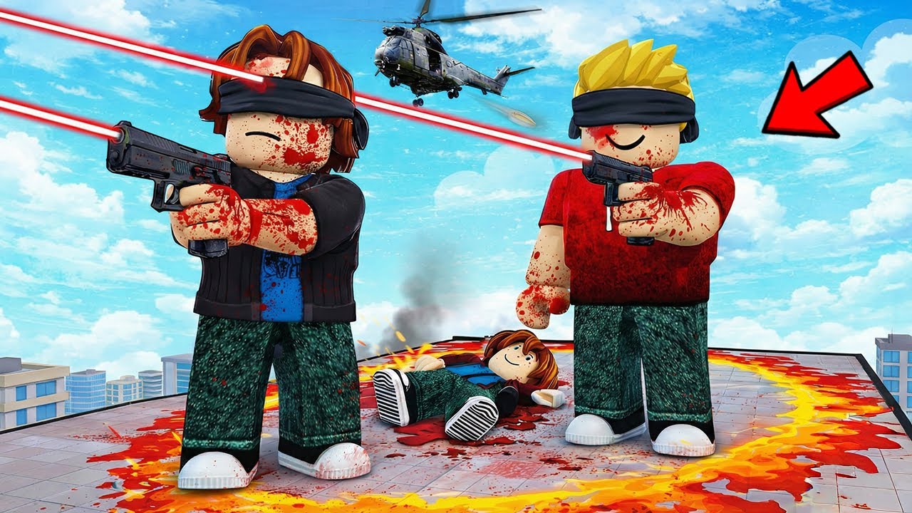ROBLOX CHOP AND FROSTY PLAY SHOOT IN BLIND TO WIN