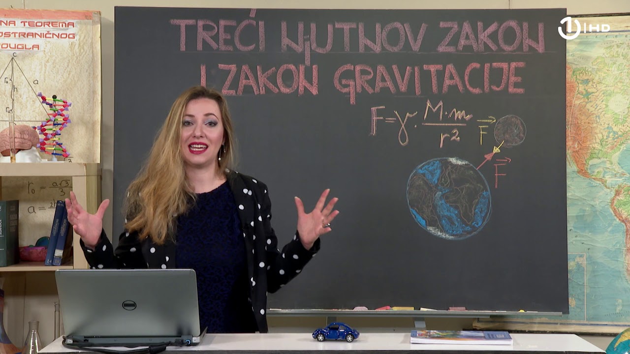 Domaća zadaća za 8. razred: Fizika - Treći Njutnov zakon i Zakon gravitacije