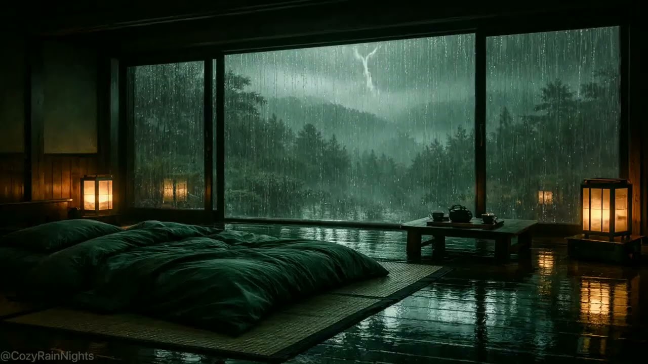 Rain Sounds for Sleeping 🌧️ 99% Instantly Fall Asleep With Rain Sound At Night