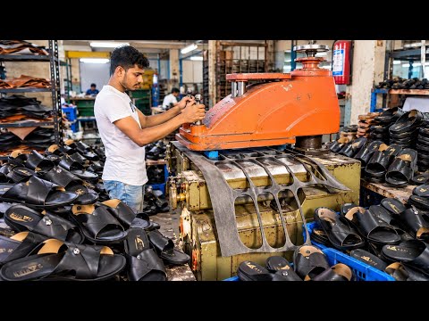 Original Leather Slippers Hand Making Complete Process | Traditional Leather Slippers Making