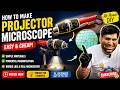 Science Model: Projector Microscope |Easy Science Experiment| #ScienceExperiment #DIYMicroscope