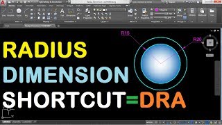 How to Create Radius Dimension in AutoCAD 2018