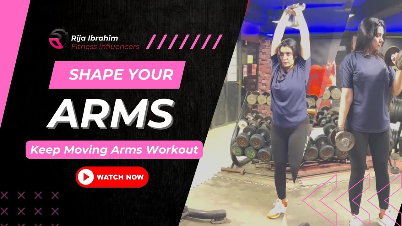 Arms Workout with Dumbbells 💪  Rija Ibrahim’s Training Guide