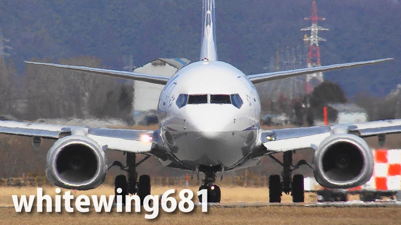 B737-800] ANA boeing 737-800 JA77AN TAKE-OFF TOYAMA Airport 富山