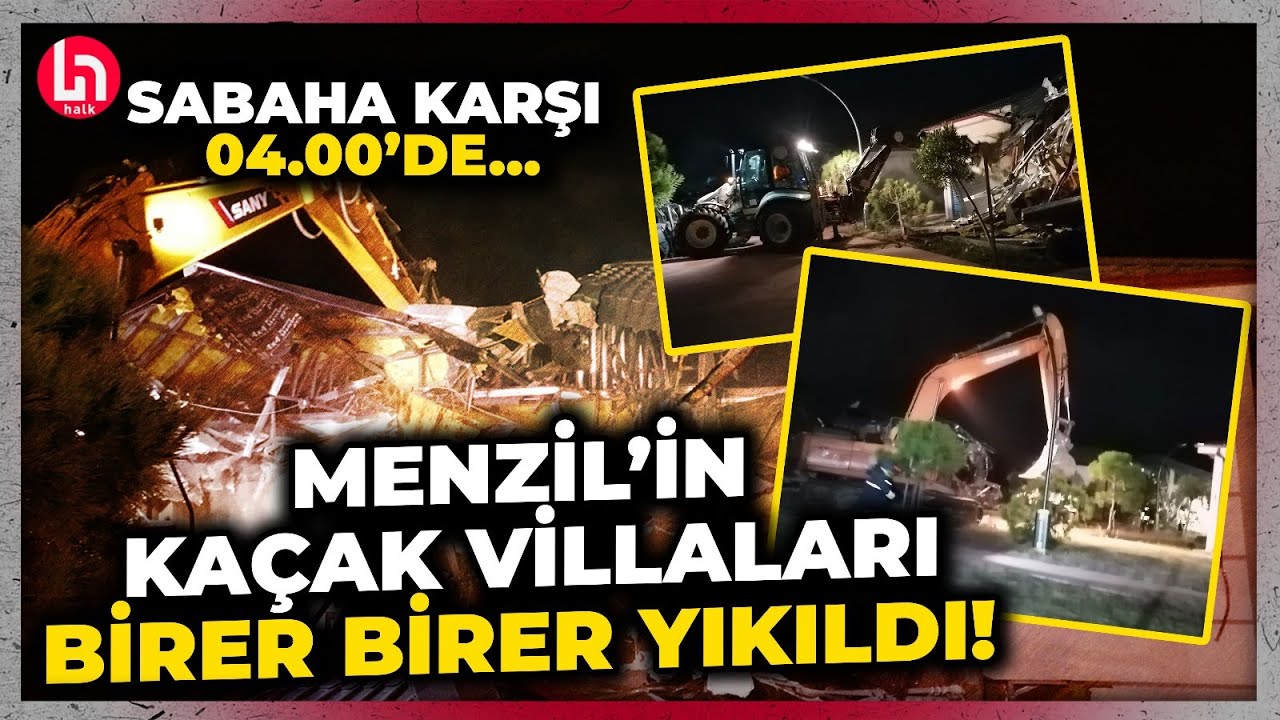 MİRAS KAVGASI İLE KARIŞAN MENZİL'E ŞOK: Sakarya'daki kaçak villaları birer birer yıkıldı!
