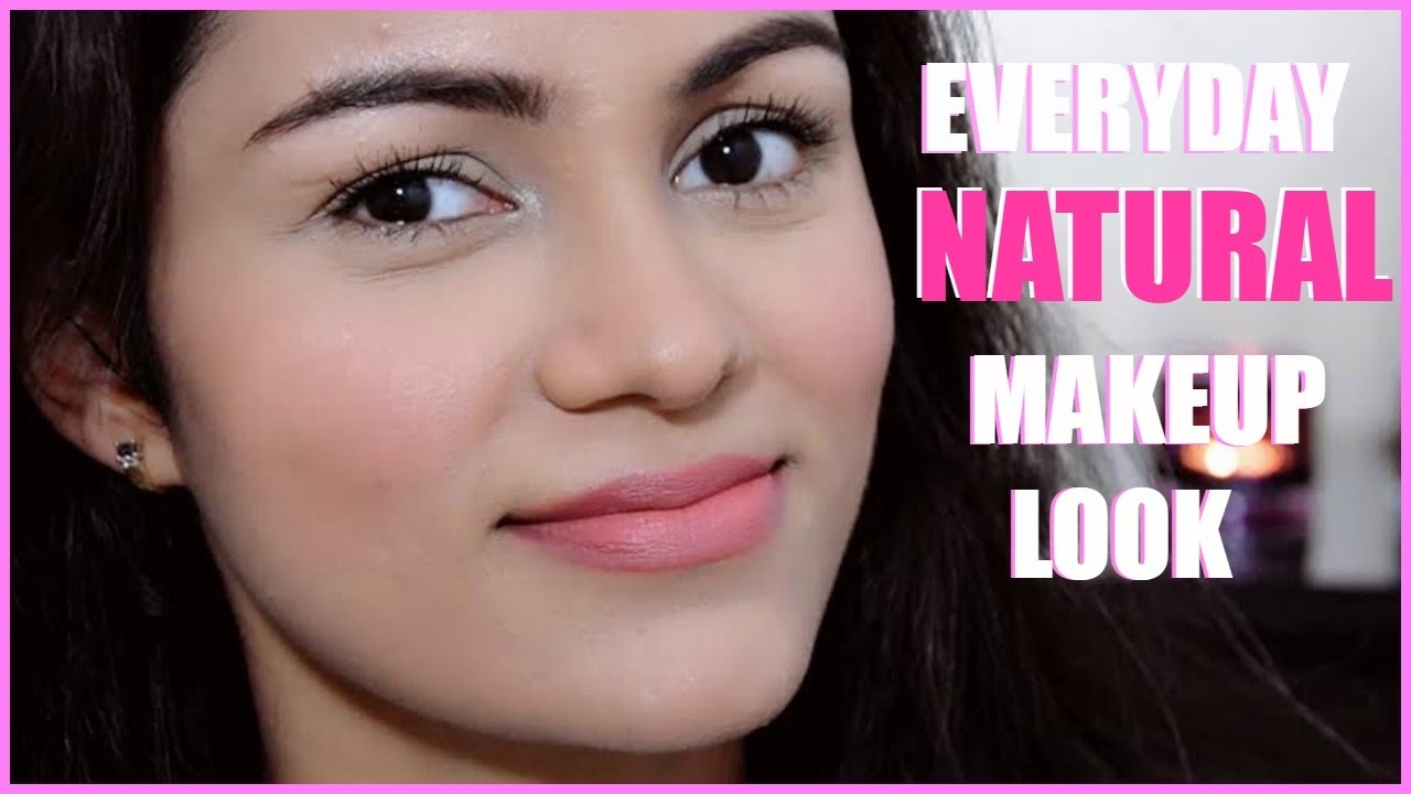 Everyday NATURAL Makeup Tutorial In HINDI NO Foundation NO Eye