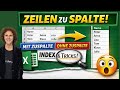 Mehrere Zeilen zusammenfassen in eine Spalte – Schritt für Schritt