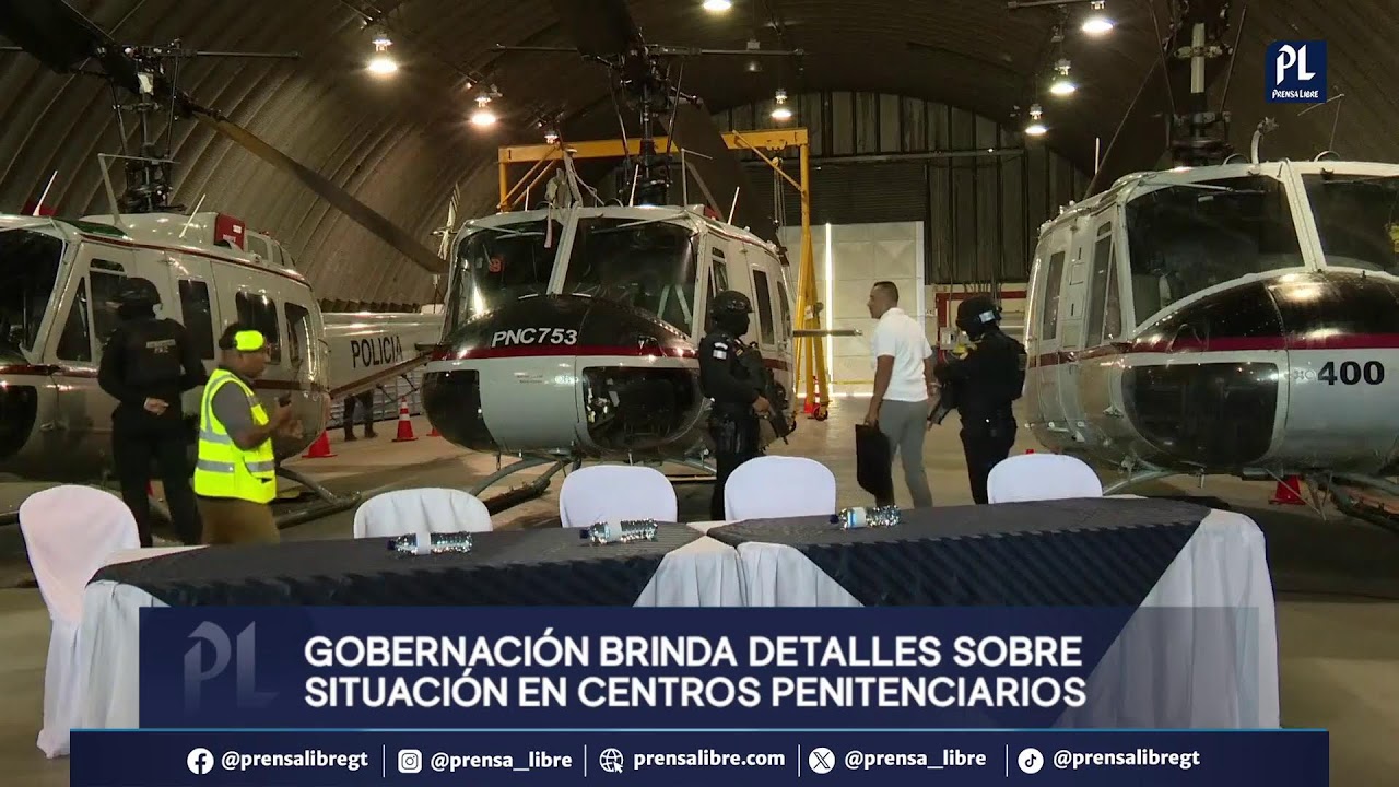 Ministerio de Gobernación brinda conferencia de prensa tras incidentes en centros penitenciarios
