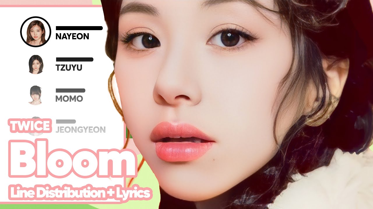 TWICE - BLOOM (Line Distribution with Color-Coded Lyrics)