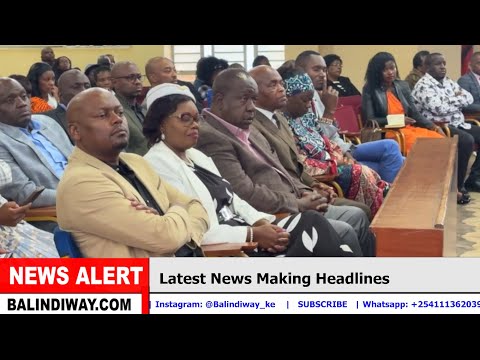 Former CS Matiangi Attending Church Service At PCEA Thika Town