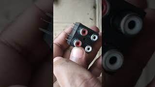 RCA Socket Connection | RCA connected connection | home theatre Speaker connection #shorts