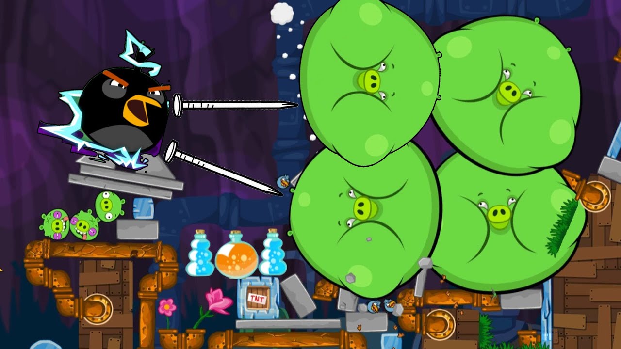 Angry Birds Short Fuse Levels Walkthrough Blast Bubble Piggies vs