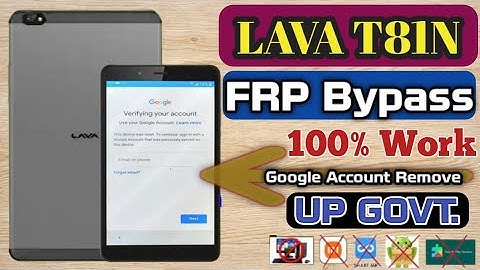 Tablet Lava T81N FRP BYPASS 2025|| UP Government|| Google Account Remove|| Frp Unlock 💯 Working