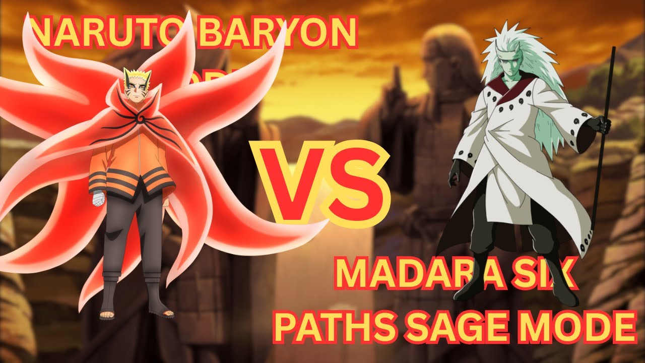 Naruto(Baryon Mode) vs Madara(Six Paths Sage Mode) 