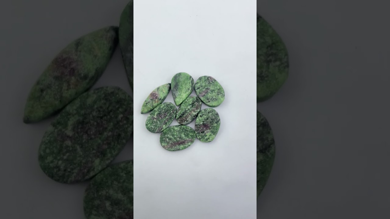 Ruby Fuchsite Druzy Lot Cabochon Gemstone