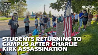 Utah Valley University students prepare to return to campus after fatal shooting