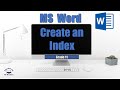 How to Create an INDEX in MS Word