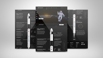 Spacex website redesign using Html, Css and JavaScript in 2020 ( Part 1 ) 😍