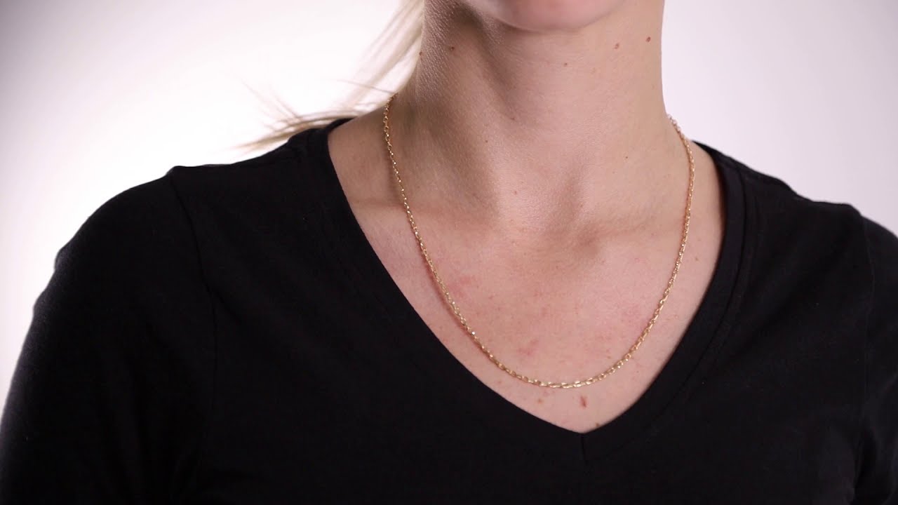 9ct Yellow Gold Diamond-cut Belcher 