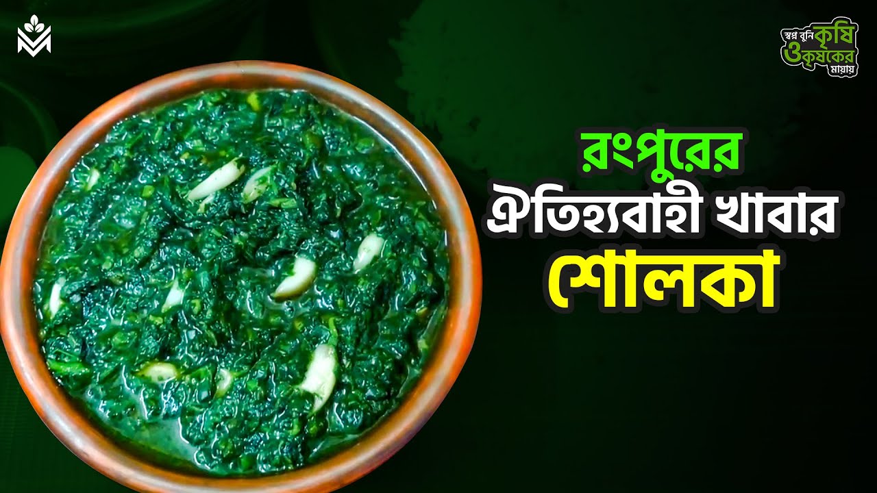 রংপুরের ঐতিহ্যবাহী ষোল শাকের শোলকা | রংপুরের ঐতিহ্যবাহী খাবার ‘শোলকার
