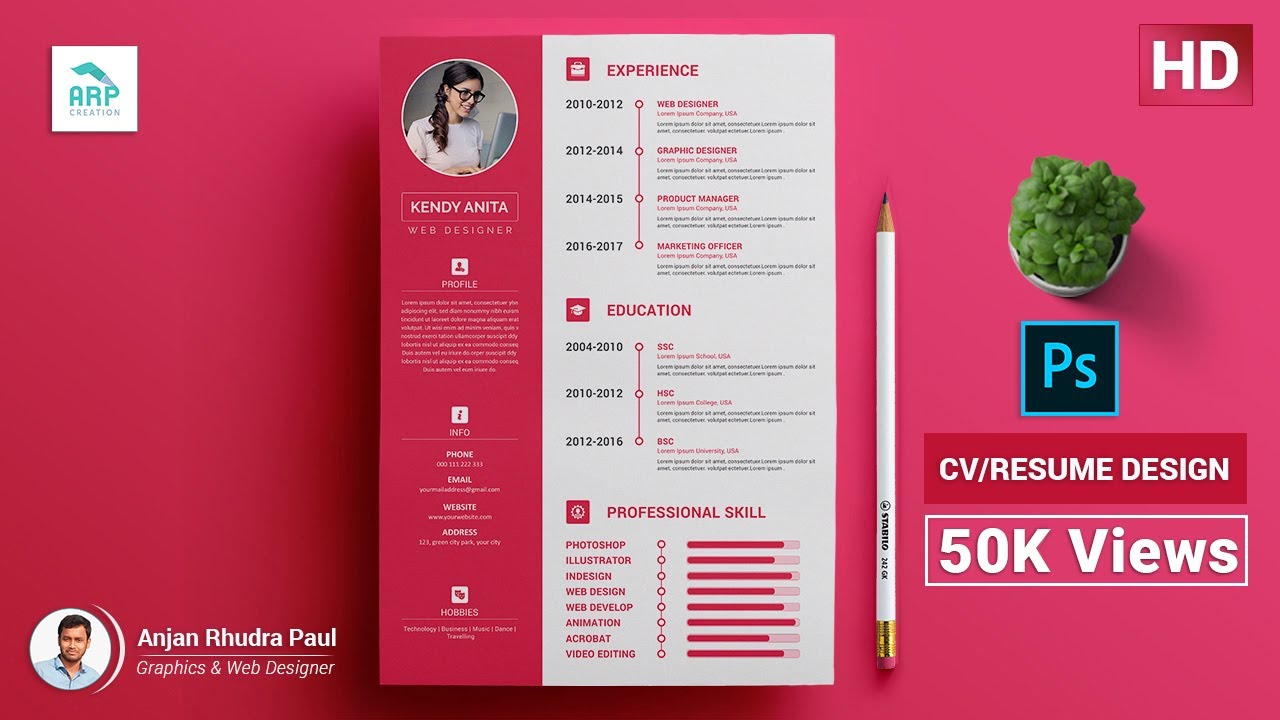 resume photoshop  2022 New  Cách tạo mẫu CV / RESUME trong Photoshop: ✪ Hướng dẫn Photoshop ✪