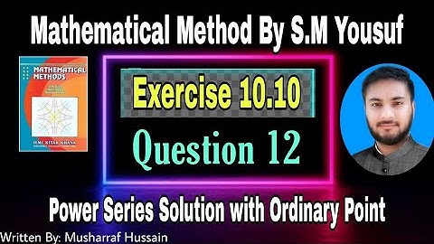 Mathematical Method By S.M Yousuf|| Exercise 10.10 Question 12 ||  #mathsbylogic ||Maths by Logic
