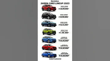 Skoda Cars Lineup 2025 Price List Skoda Superb Octavia Kodiaq Kylaq Kushaq Slavia Cars 
