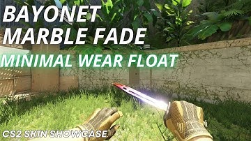 Bayonet Marble Fade (Minimal Wear) | CS2 Skin Showcase with NEW Animation
