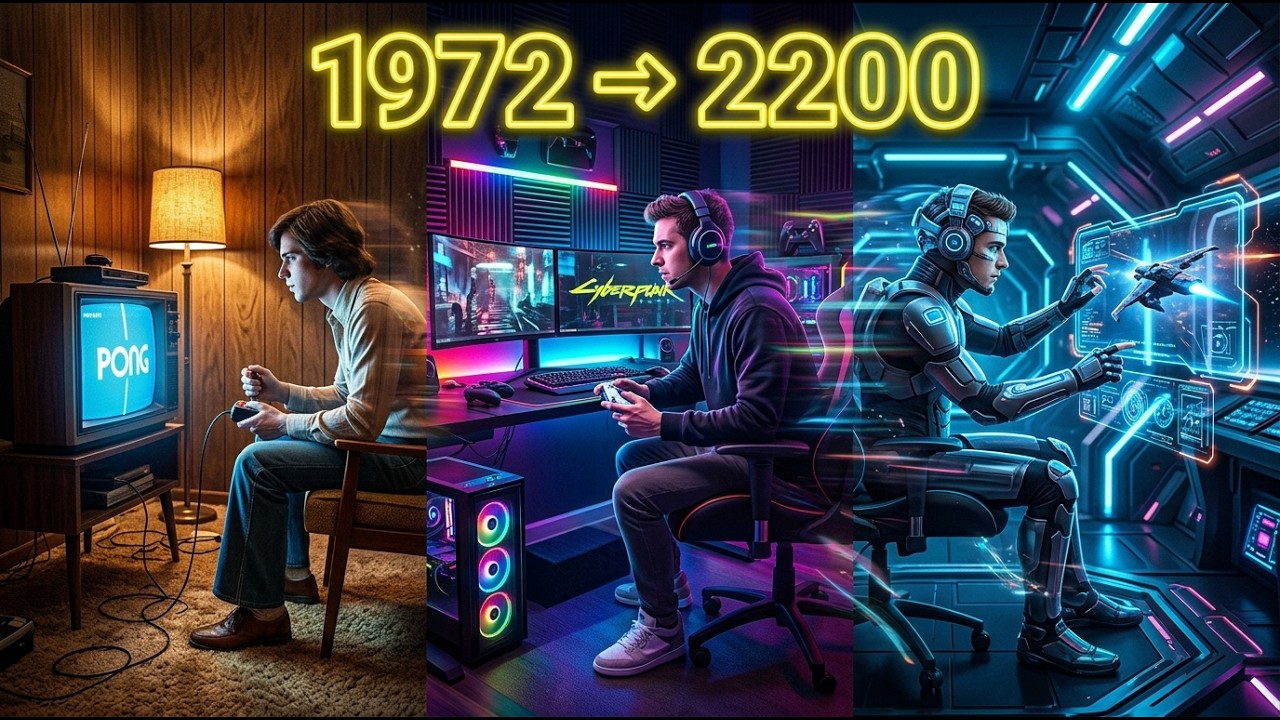 Evolution of Gaming Rooms 1972–2200 | Retro to VR & AI 🎮 - YouTube