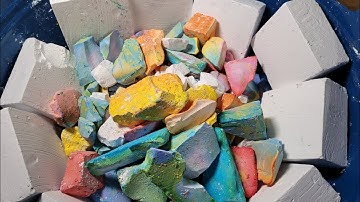 DYED SHARDS + PLAIN LUXURY GYM CHALK ASMR