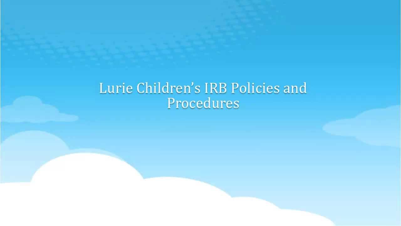 05 HRPP Training Series  IRB Policy and Procedure Manual