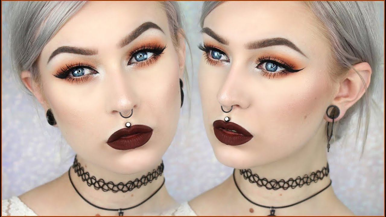 90s Grunge Glam Autumn Leaves Makeup Evelina Forsell YouTube