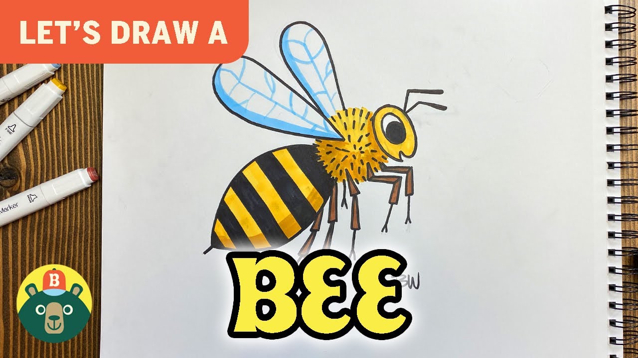 How to Draw a BEE! - [Episode 53], image size:1280x720