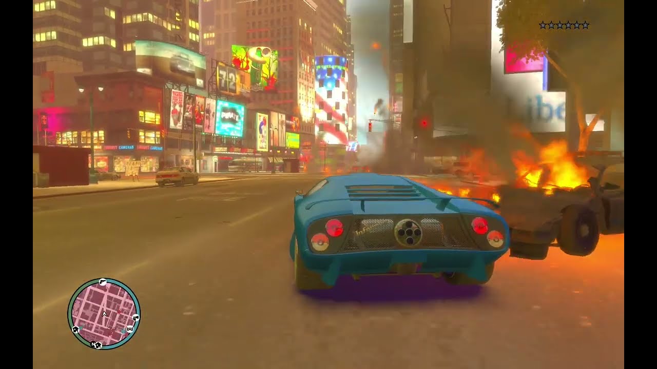 GTA IV 6 Star Wanted Level Rampage With Crazy Chaos Of Mods And More 