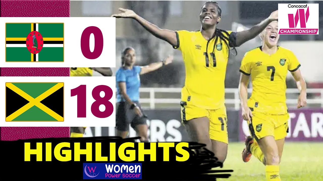 SHAW ON FIRE🔥⚽ Dominica vs Jamaica Highlights | CONCACAF 2026 Women Championship Qualifiers