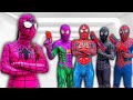 Superheros story  hey spiderman  go to trainning nerf gun  mansion battle  by yopy hero