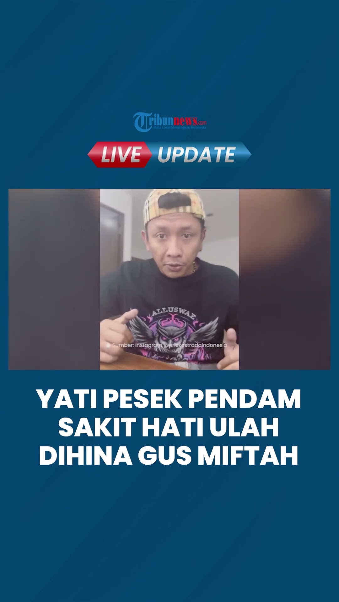 Yati Pesek Curhat ke Erick Ekstrada, Pendam Sakit Hati Dihina Miftah Maulana: Cuma Bisa Nangis
