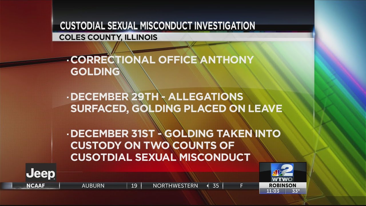 Coles County places correctional officer on leave pending sexual ...