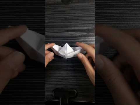 طريقة صنع سفينه بالورق 