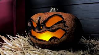LED Flickering Rotting Pumpkin Halloween Flame Rotted Home Decor Danger Mess