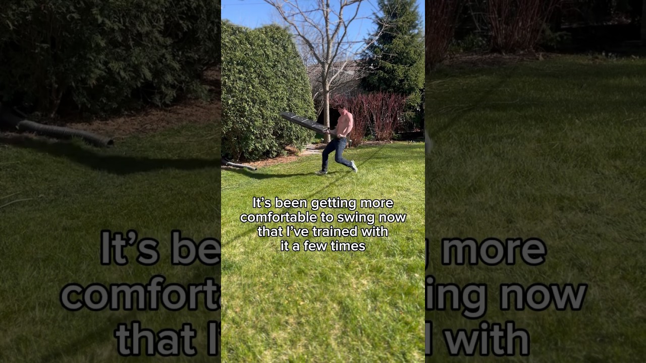 Training with a 60lb Dragonslayer sword 