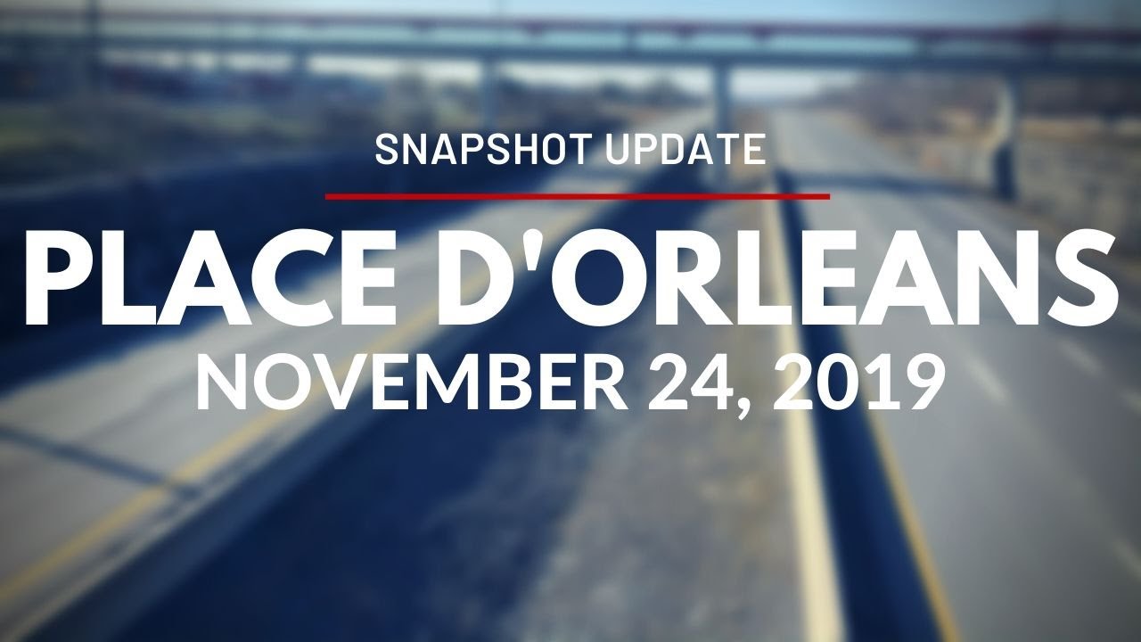 Snapshot Update for Place d'Orléans Station - November 24, 2019 Snapshot Update for Place d'Orléans Station - November 24, 2019