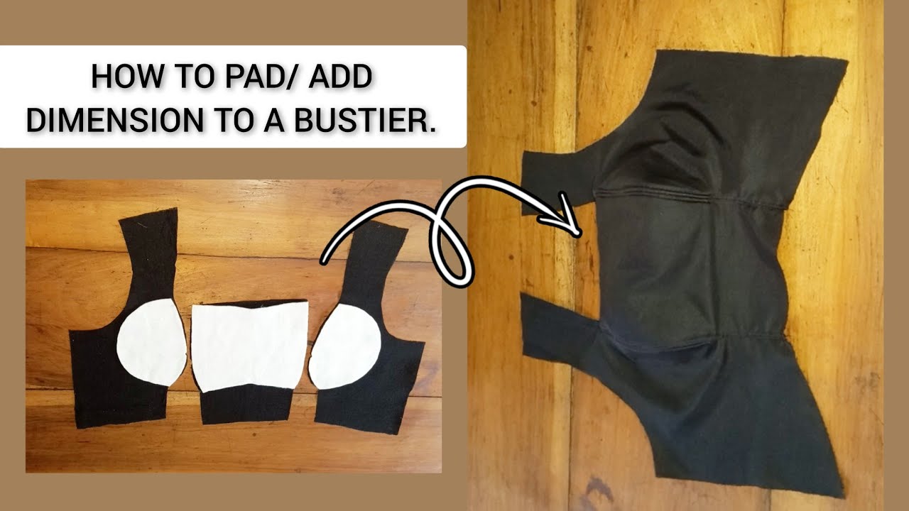HOW TO PAD A SLEEVELESS SHOULDER BUSTIER.|| BEGINNERS FRIENDLY TUTORIAL.