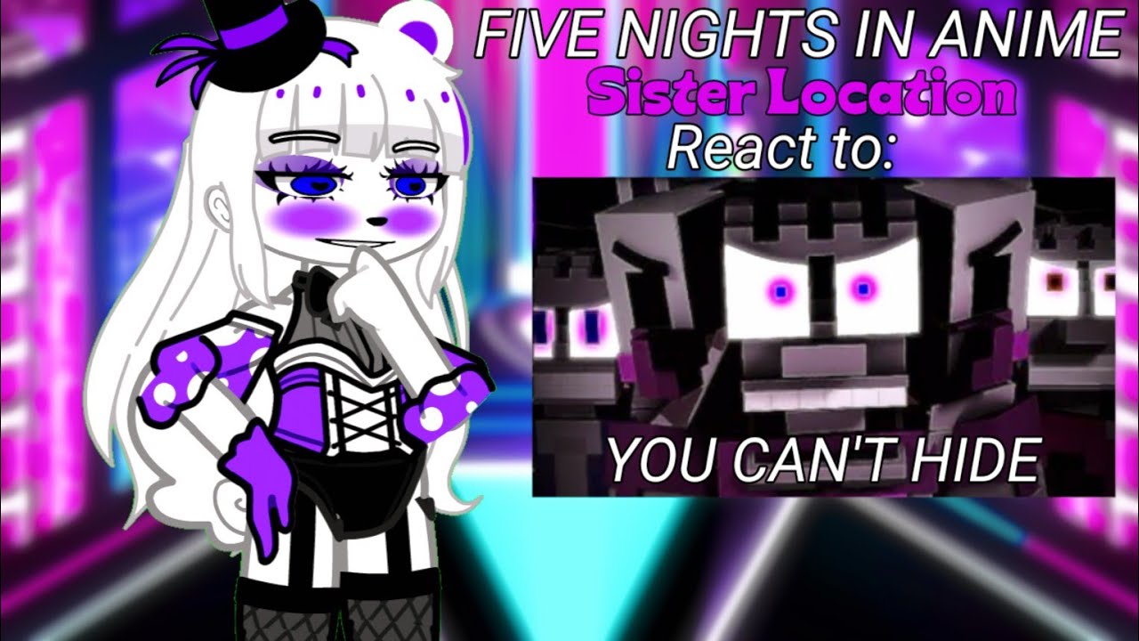 FNIA SL Reacts to "You can't hide" Minecraft Music video by: Enchantedmob (Gacha Club)