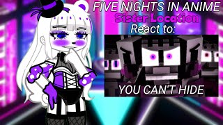 Fnia Sl Reacts To You Cant Hide Minecraft Music Video By Enchantedmob Gacha Club