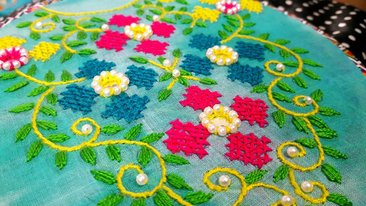 Cross Stitch Hand Embroidery design YouTube