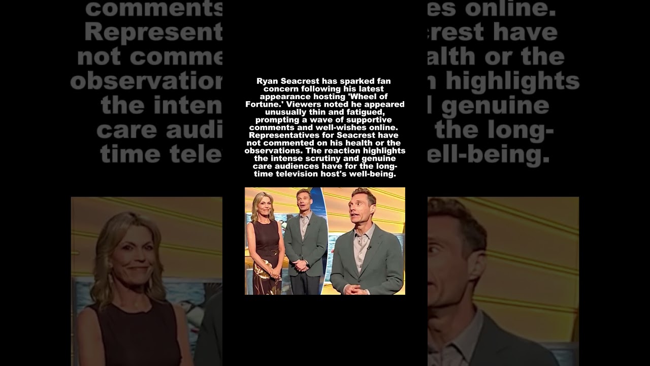 Fans Voice Concern 😟 Ryan Seacrest's 'Wheel of Fortune' Appearance Sparks Worry 