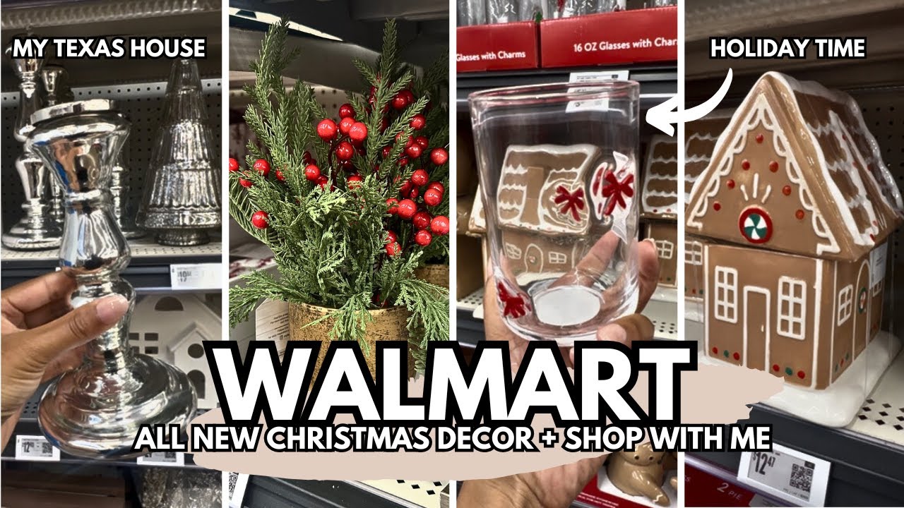 🎄NEW! WALMART 2025 CHRISTMAS DECOR | My Texas House + Holiday Time Finds | Shop With Me