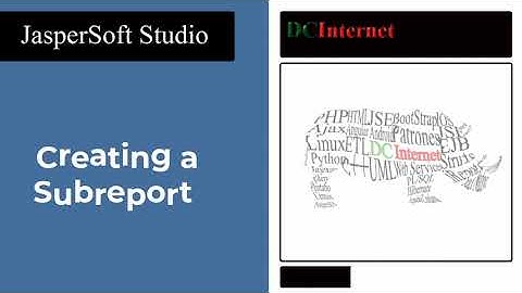 Jaspersoft Studio Creating a Subreport-Creación Subreporte conJaspersoft Studio