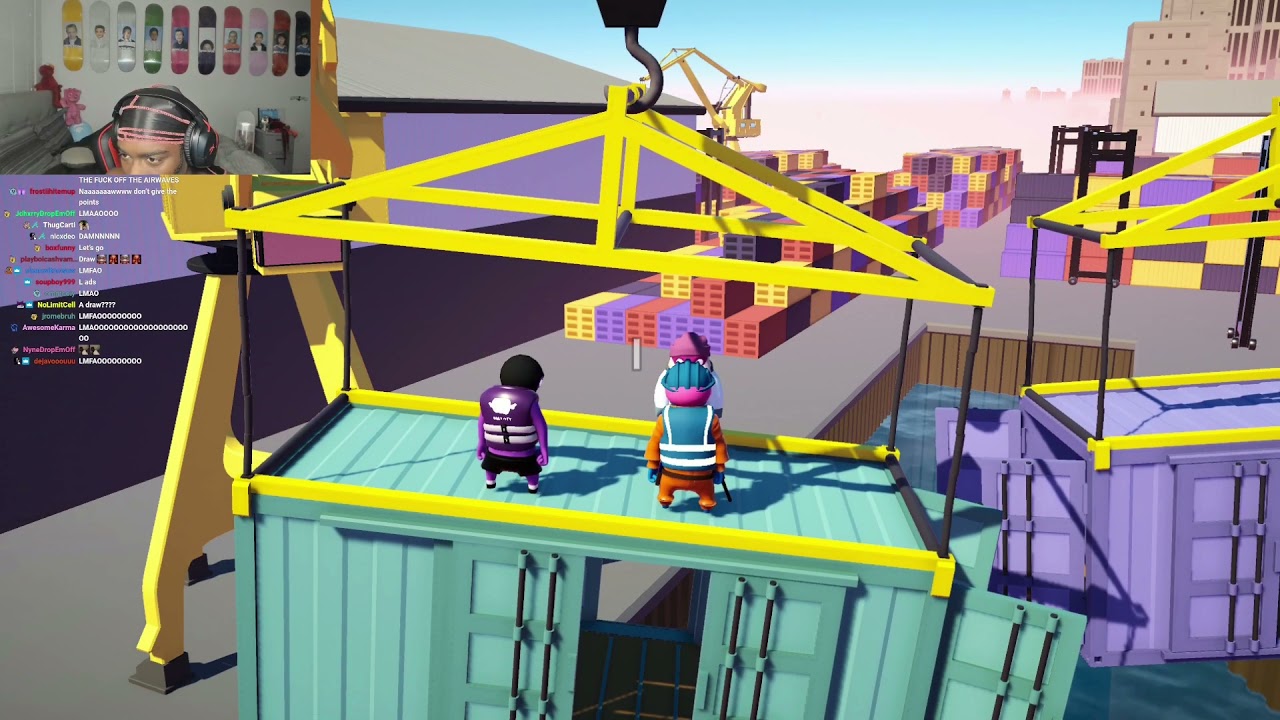 Bruce,Yourrage And Kai Play Gang Beast